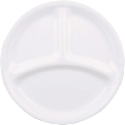 corelle 8.5 inch shatter resistant lunch plate winter frost white image