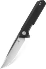 dundee 3.35 d2 flipper knife g10 handle liner lock image