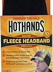 hothands heated fleece black headband image