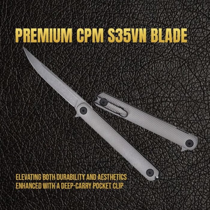 spartan nemec folder titanium gray blades image