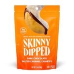 skinny dipped dark choco salted caramel cashews image