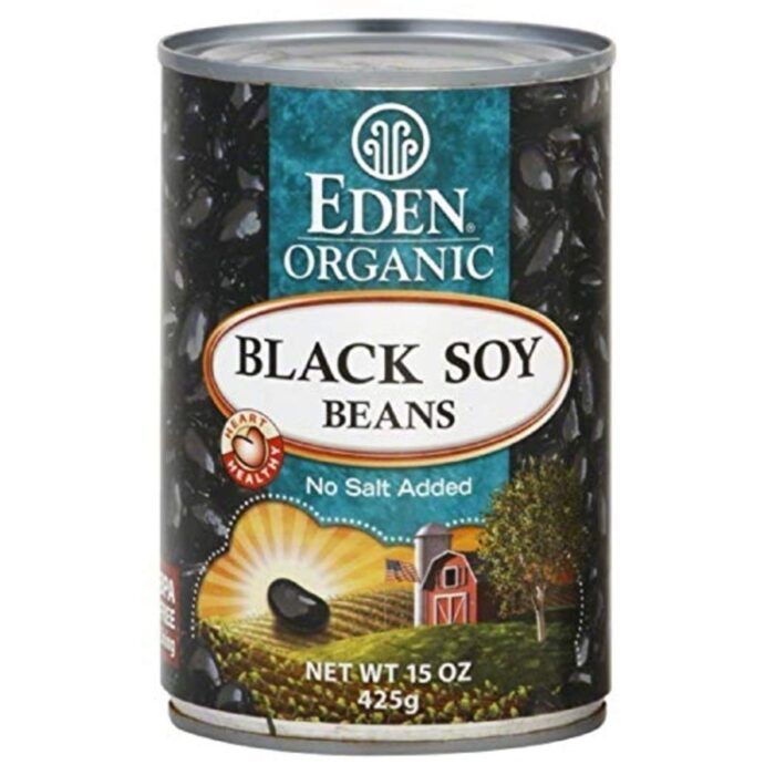 eden foods organic black soybeans no salt added image