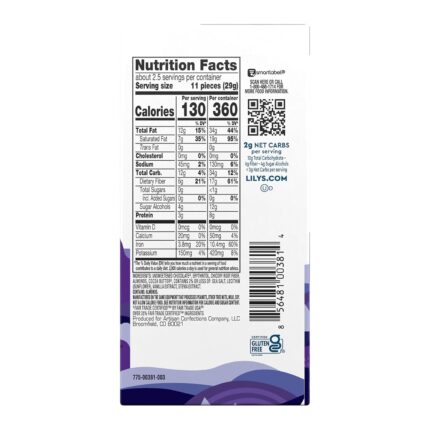 lilys salted almond dark chocolate bar