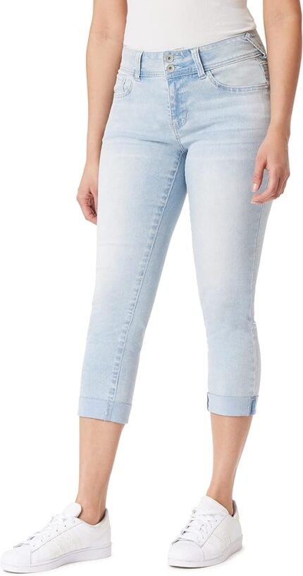 wallflower womens ultra crop mid rise jeans rosalia image