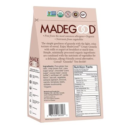 made good crispy light granola cocoa crunch pack image