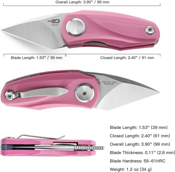 bestech mini folding knife 1.53 image