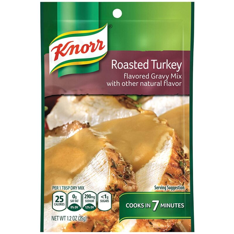 knorr roasted turkey gravy mix pack image