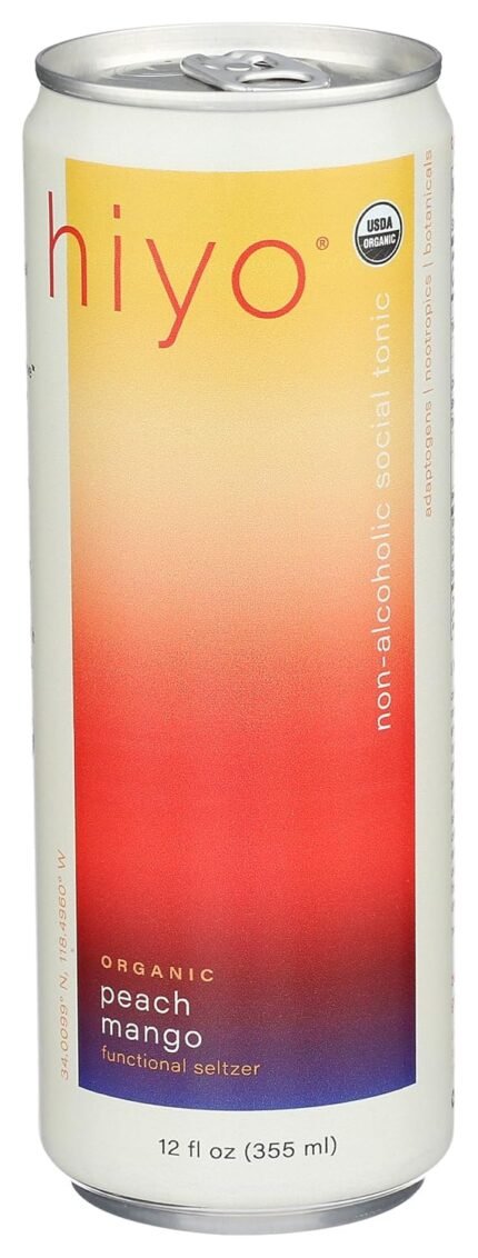 hiyo organic peach mango functional seltzer image