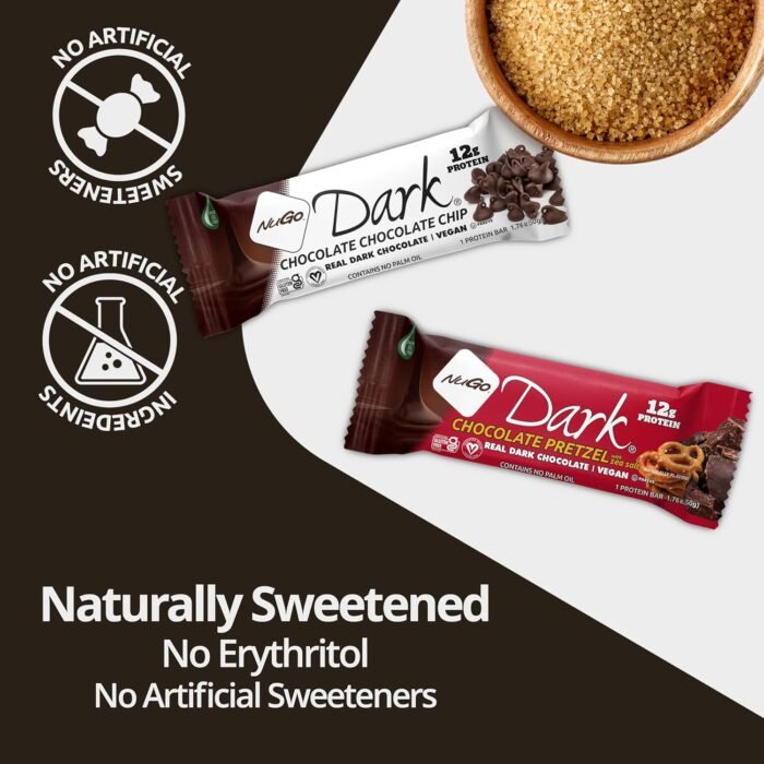 nugo dark mint chocolate chip bars pack image