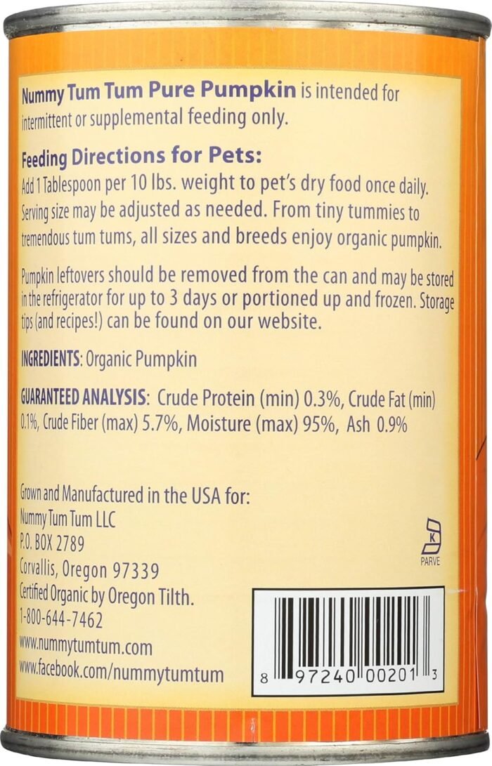 organic pumpkin puree for dogs image