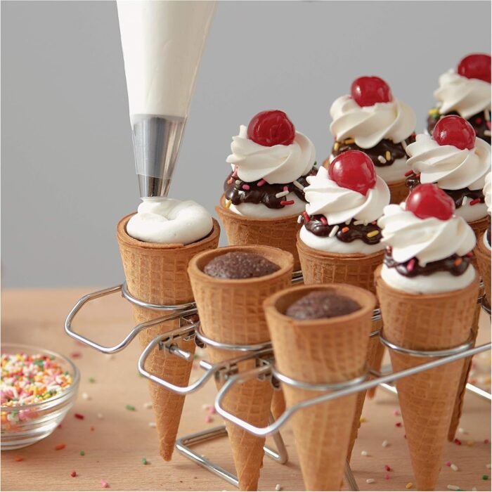 wilton 12 cupcacke cone baking rack image