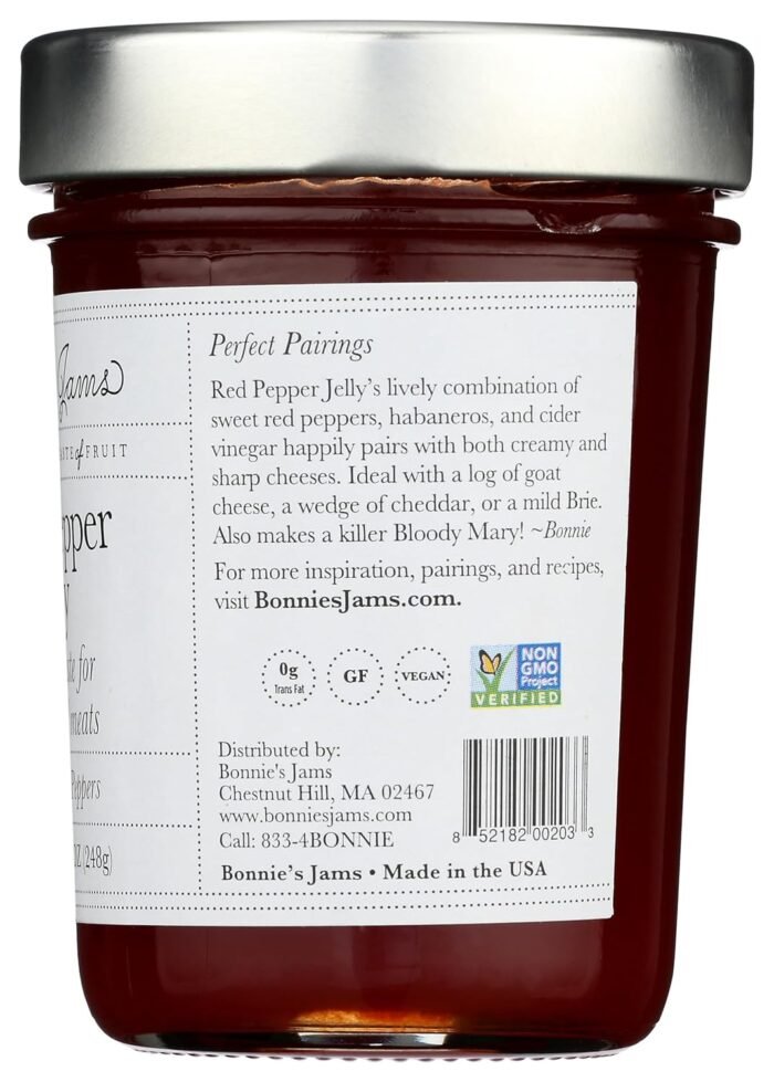 bonnie's jams red pepper jelly image