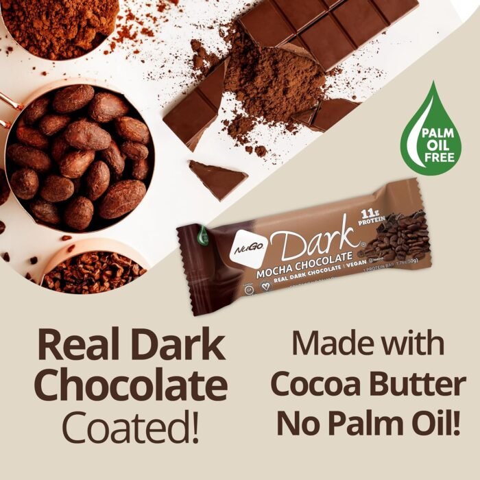 nugo dark mint chocolate chip bars pack image