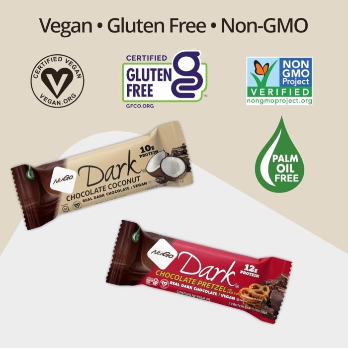 nugo dark mint chocolate chip bars pack image