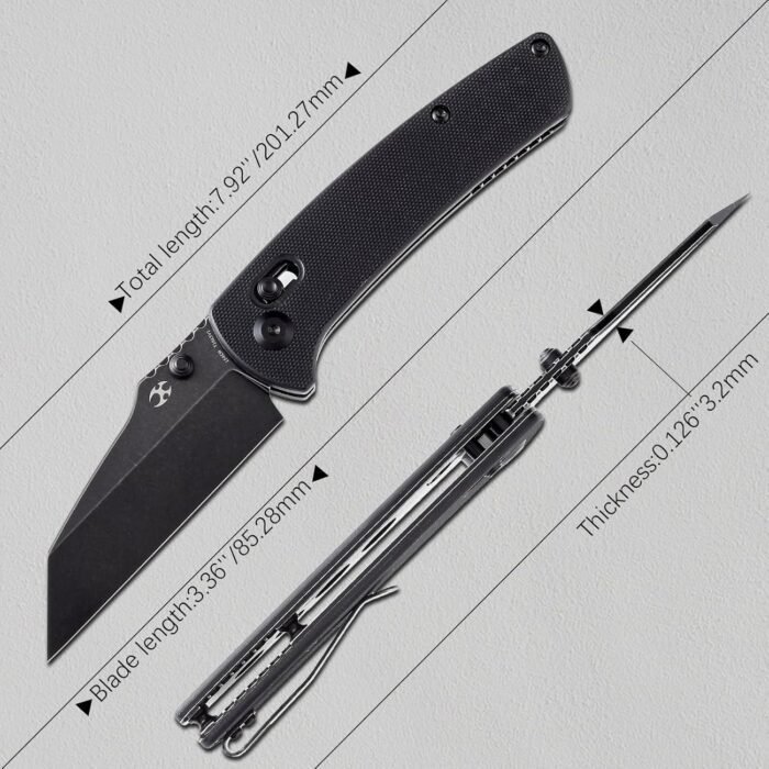 kansept main street edc folding knife size details image