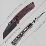 kansept main street axis lock folding knife size details image