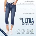 wallflower womens ultra crop mid rise jeans rosalia image