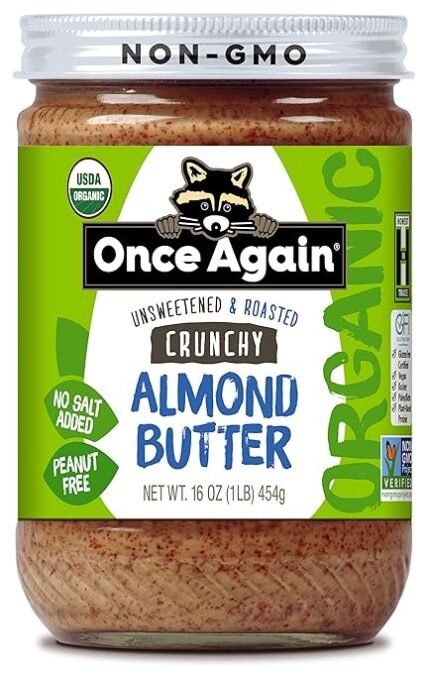 once again organic crunchy almond butter image