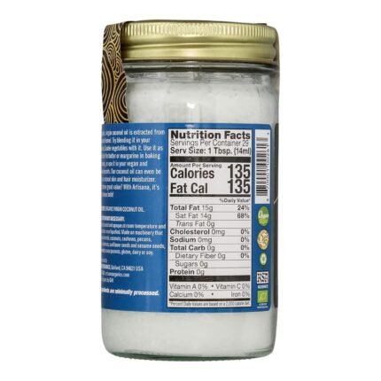 artisana organics raw coconut oil image