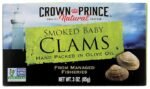 crown prince smoked baby clams in olive oil image