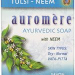 auromere tulsi neem soap vegan eco friendly pack image