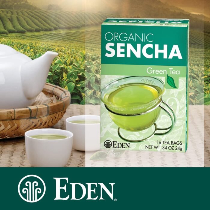 eden foods organic sencha green tea pack image