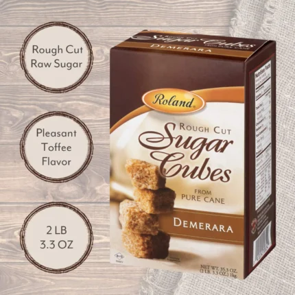 Roland Demerara Sugar Cubes Pure Cane Demerara