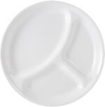 corelle livingware divided plate winter frost white image