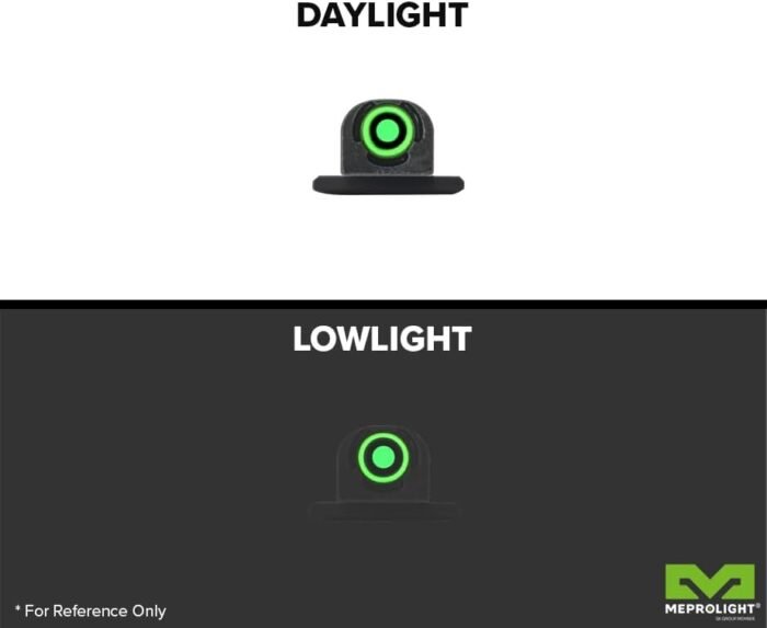 meprolight ft bullseye fiber & tritium night sight image