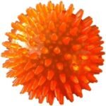PetSport 2" Gorilla Spiky Ball Floating Dog Toy, Small Red Color May Vary