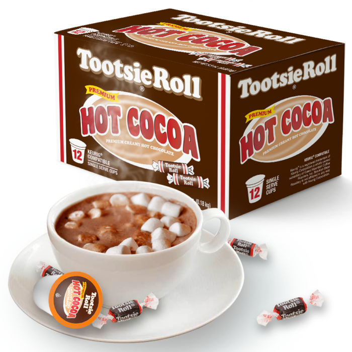 tootsie roll hot cocoa single serve cups pack image