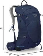 osprey stratos 24l mens hiking backpack cetacean blue image