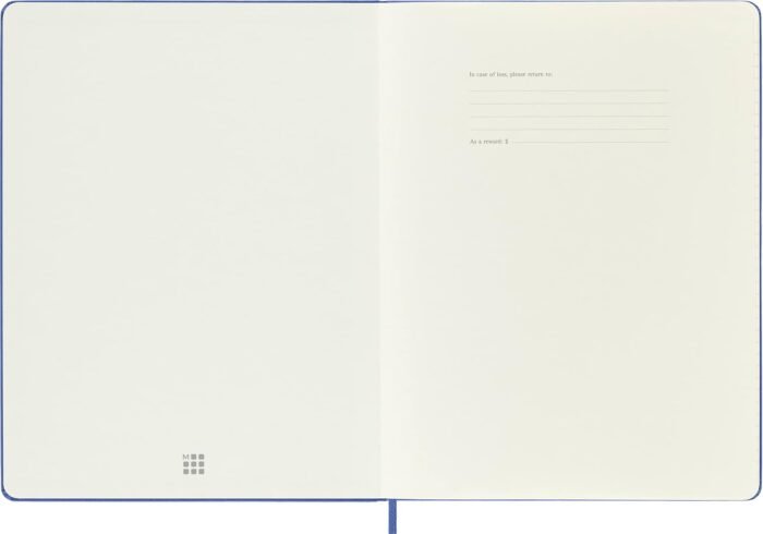 moleskine classic xl lined notebook hydrangea blue notebook image