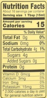 Alessi Organic White Balsamic Vinegar Nutrition Facts
