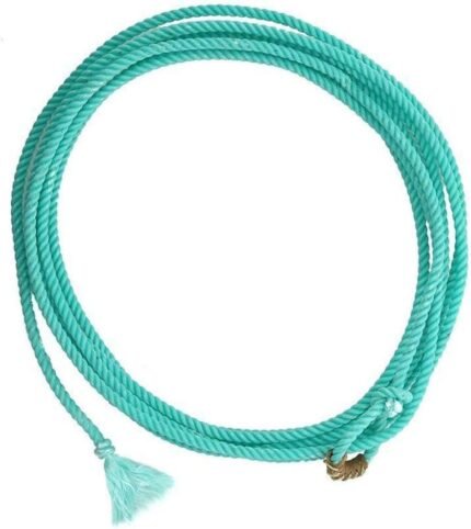 mustang little looper rope medium lay nylon turquoise image