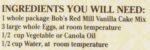 bobs red mill gluten free vanilla yellow cake mix pack image