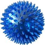 PetSport 2" Gorilla Spiky Ball Floating Dog Toy, Small Blue Color May Vary