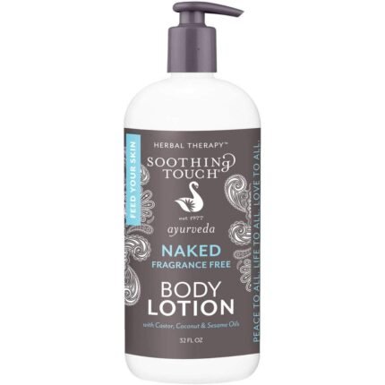 herbal therapy fragrance free body lotion bottle image