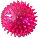 PetSport 2" Gorilla Spiky Ball Floating Dog Toy, Small Pink Color May Vary