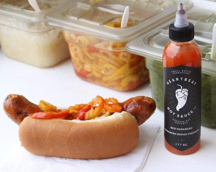 heartbeat hot sauce red habanero bottle image