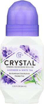 crystal lavender & white tea roll on deodorant 2.25 oz image