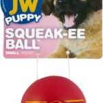 JW Pet Squeak Squeaker Dog Toy, Small Ball Light Pink Color