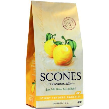 sticky fingers lemon poppyseed scones 12 servings pack image