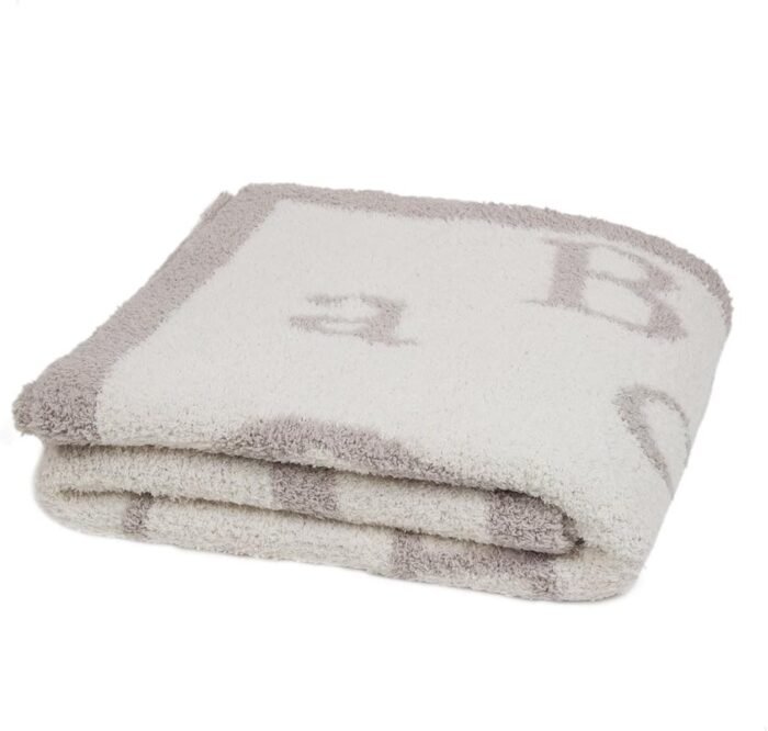 berefoot cozychic abc blanket stone cream image