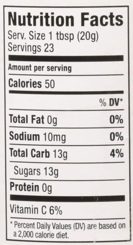Keiller Orange Marmalade Nutrition Facts
