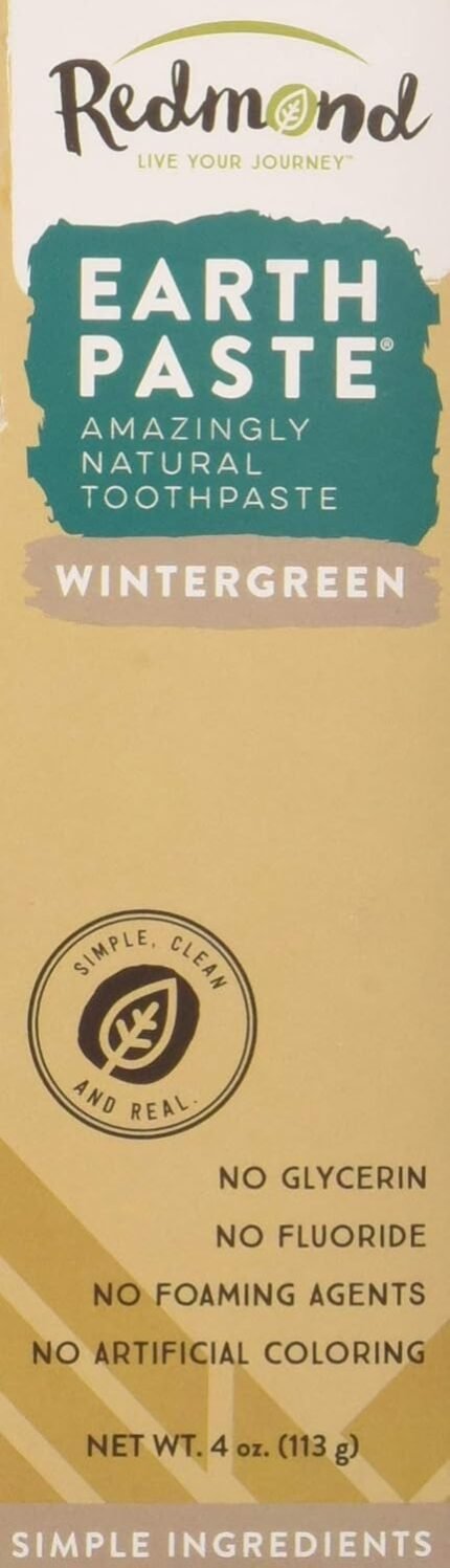 redmond earthpaste natural toothpaste wintergreen pack image
