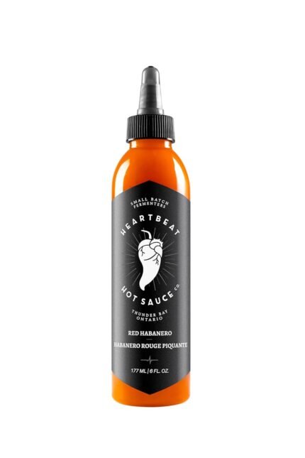 heartbeat hot sauce red habanero bottle image