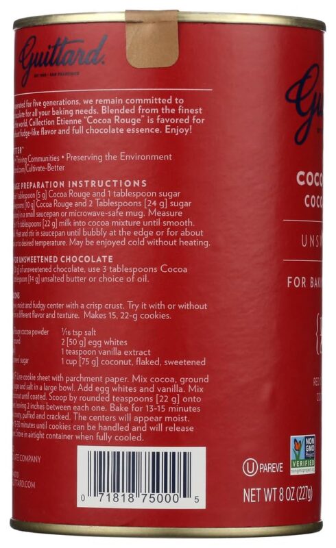 guittard unsweetened rouge red dutch process cocoa image