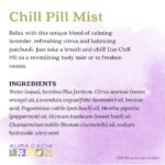 Chill Pill Mist Ingredients