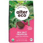alter eco dark sea salt truffles 58% cocoa pack image